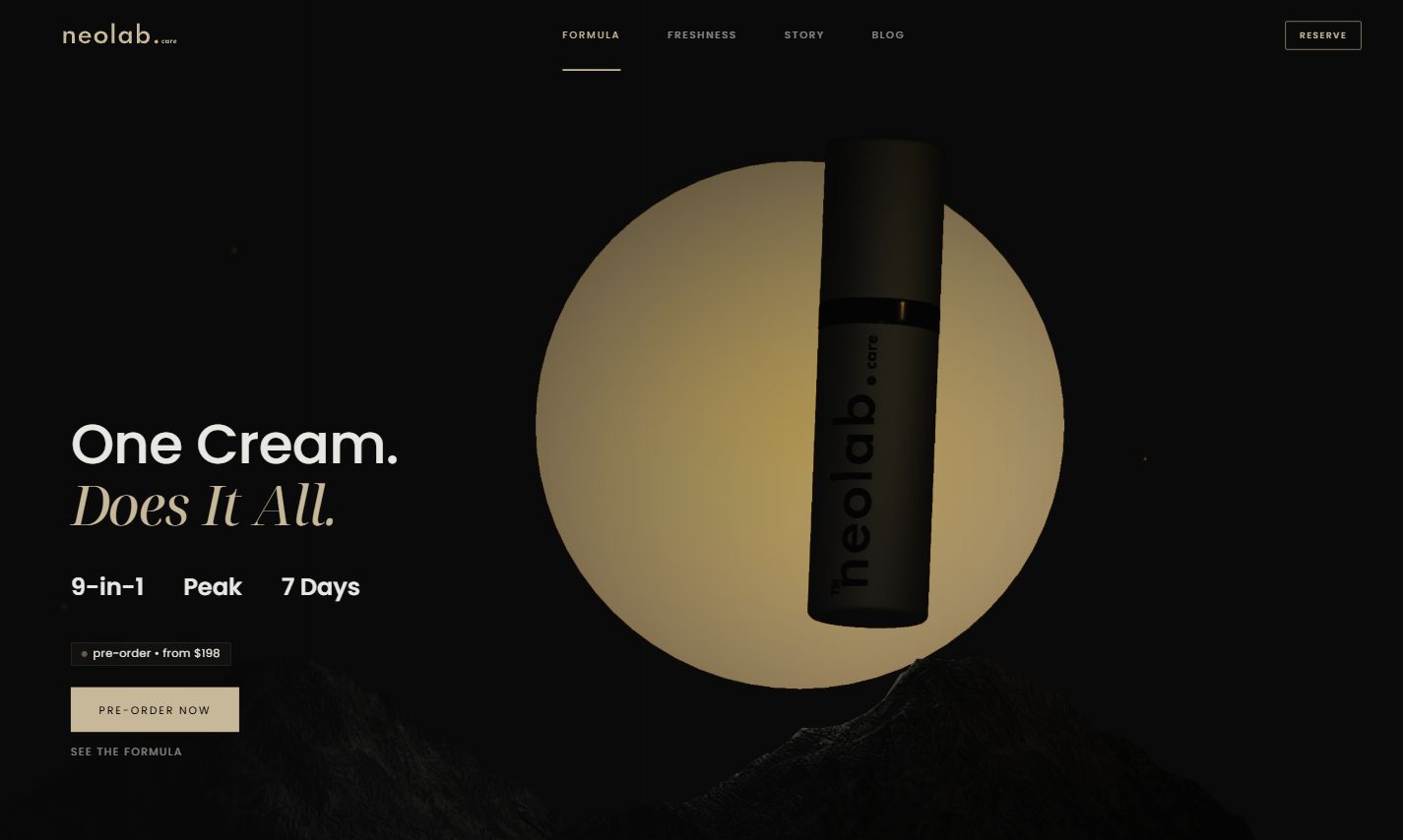 NeoLabCare — original product screen