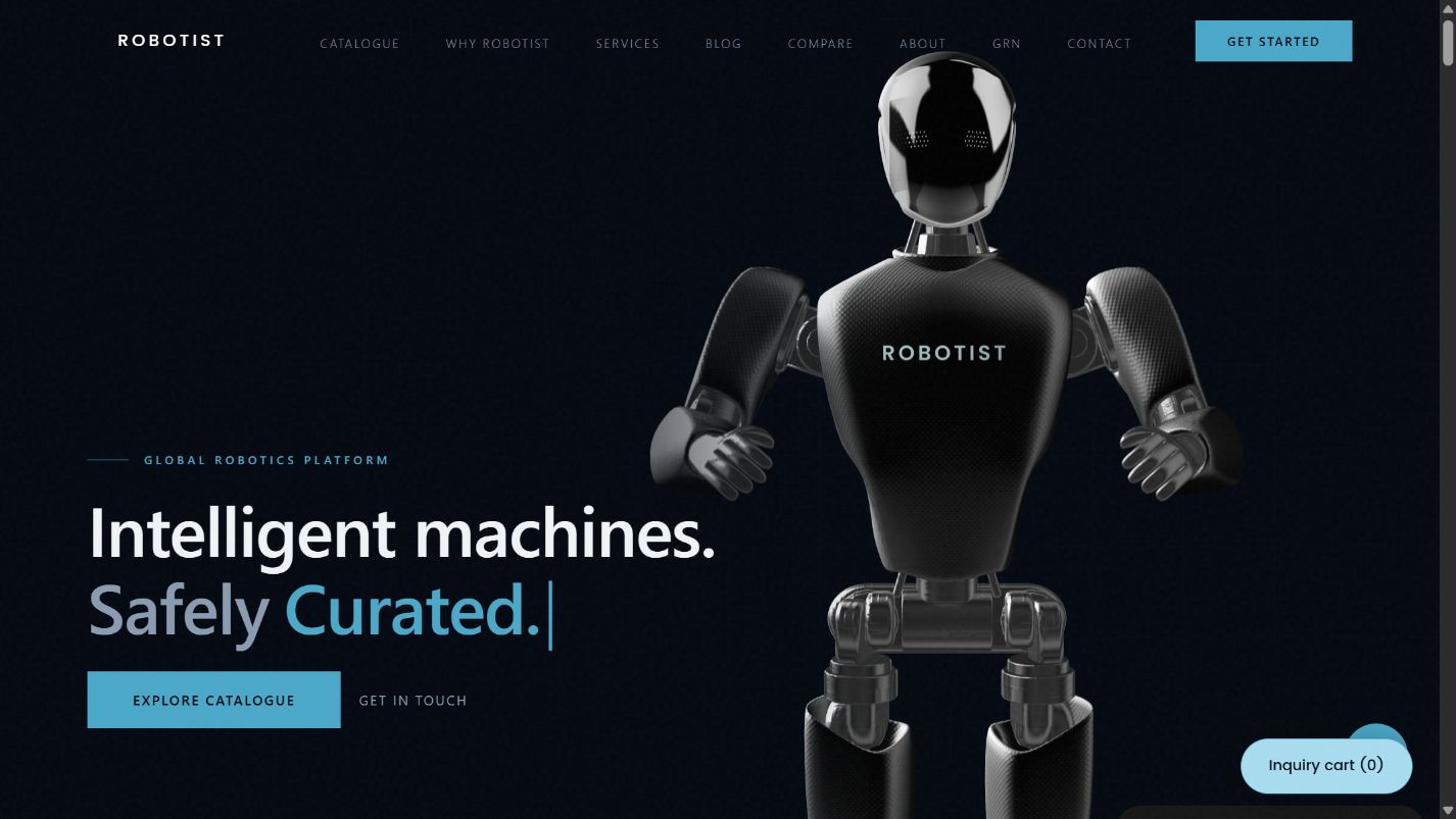 Robotist — original product screen