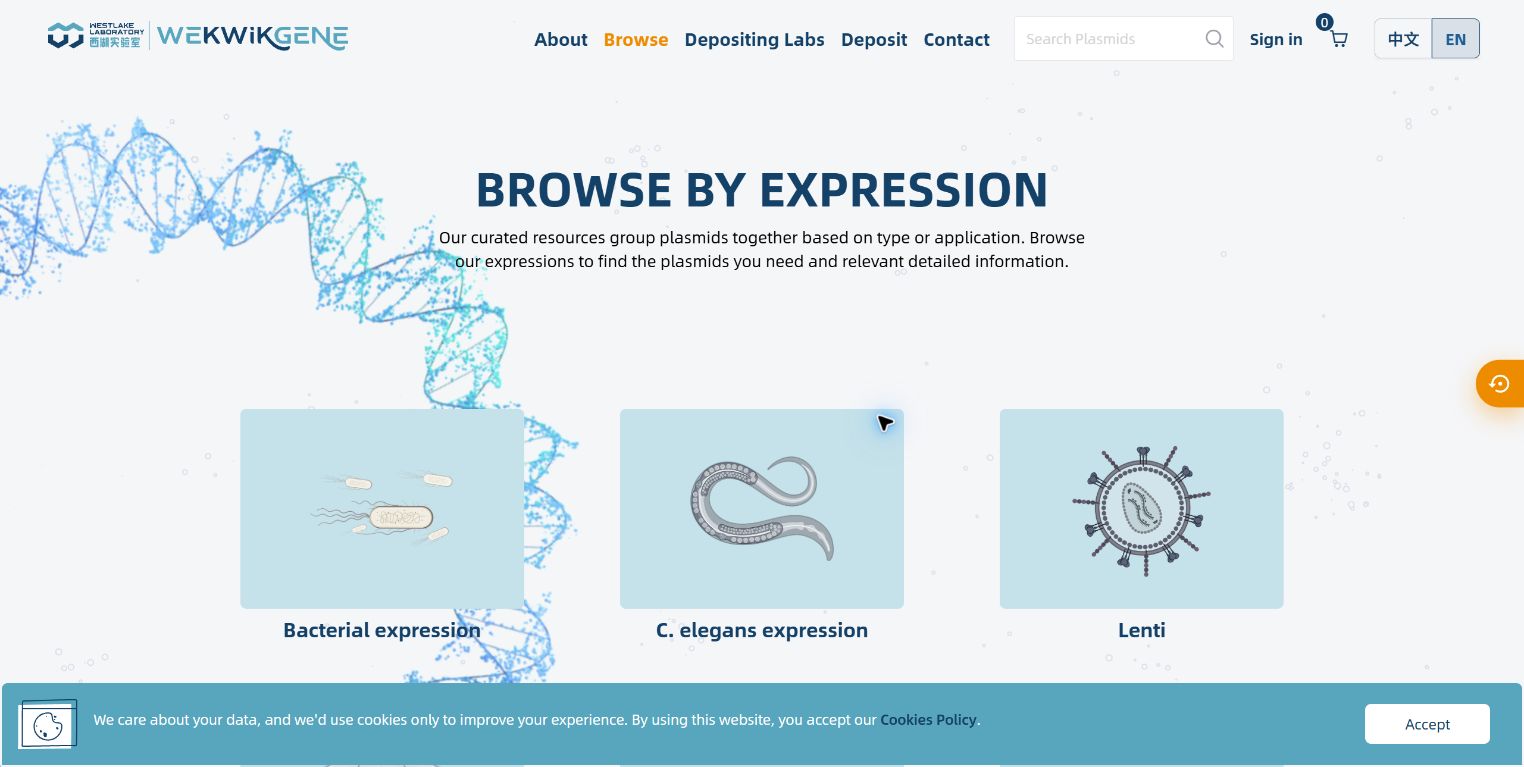 WeKwikGene Browse real website capture
