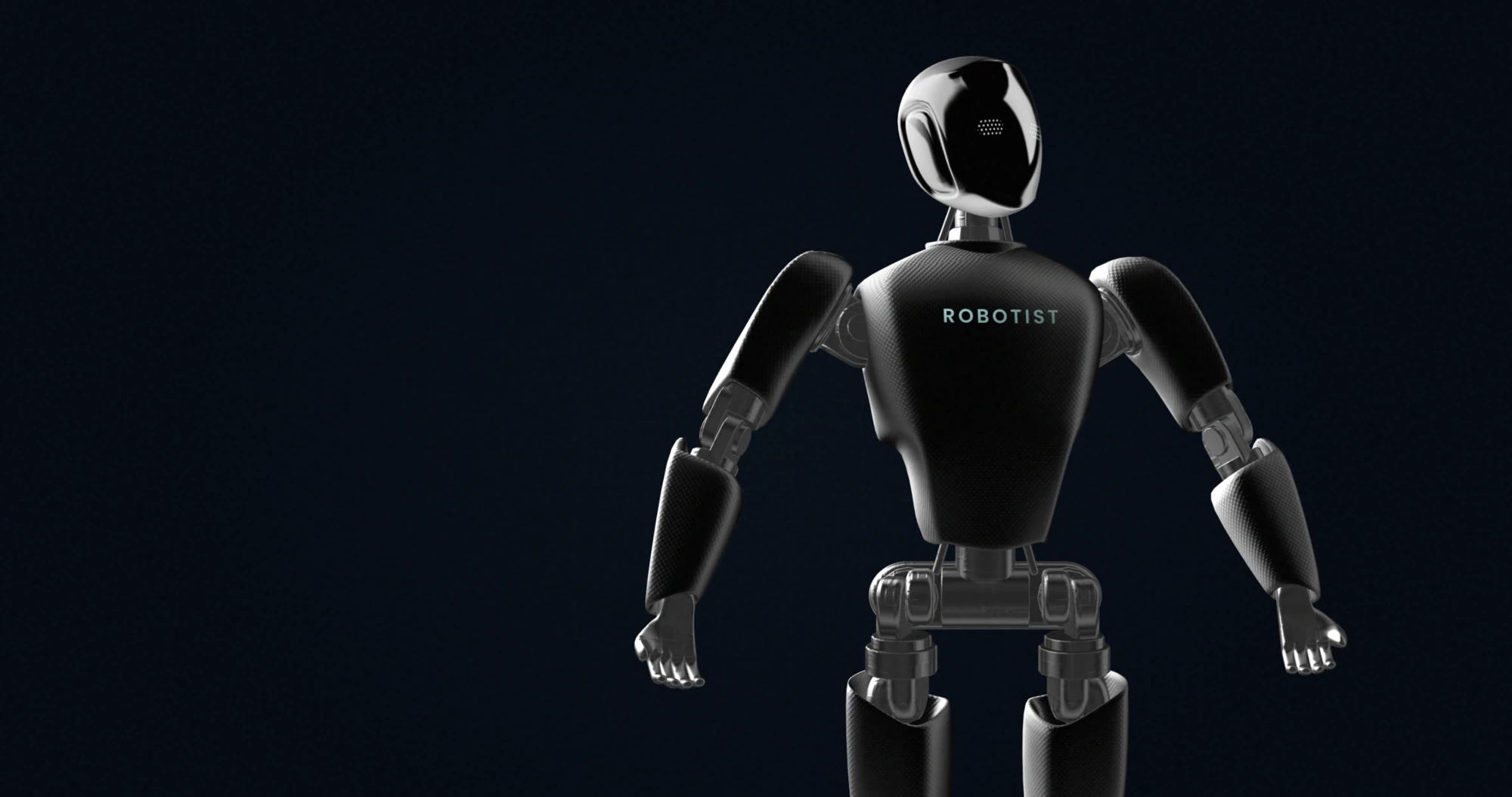 Robotist concept character standing upright