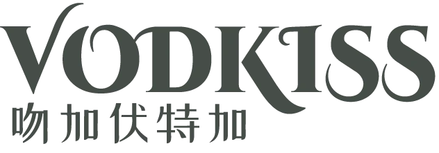 Original Vodkiss bilingual wordmark with 吻加伏特加